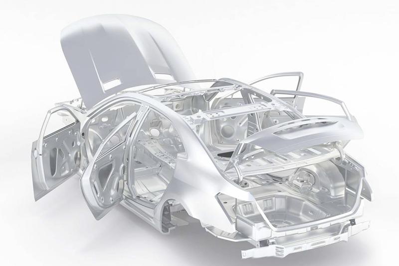 aluminum certified collision repair car frame