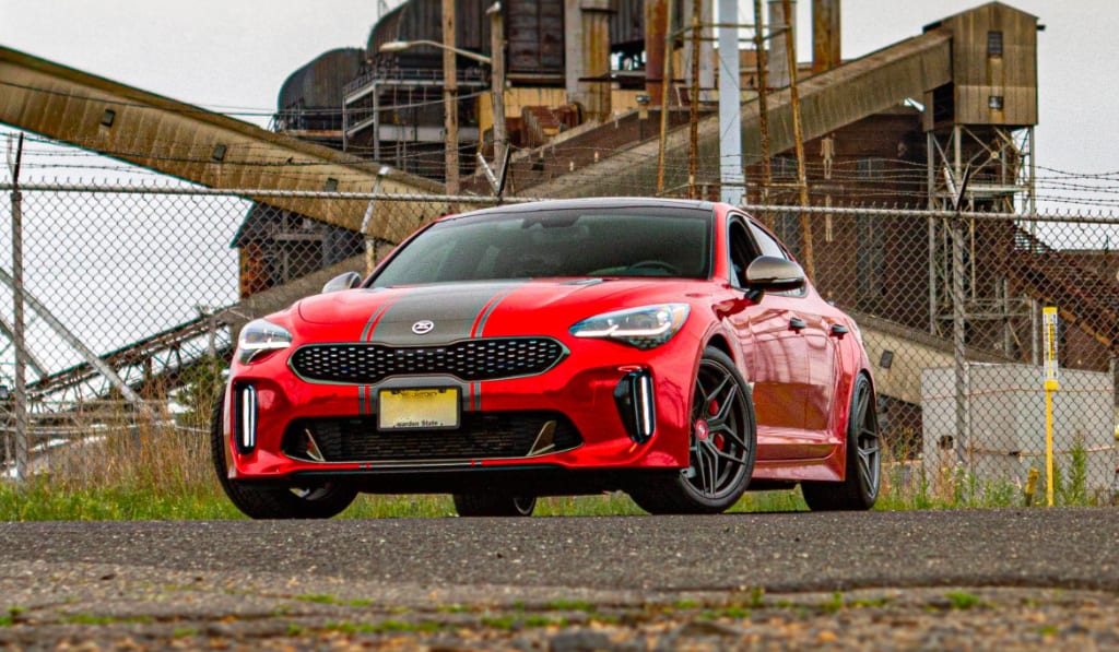 kia body shop stinger parked kia-body-shop-stinger-parked