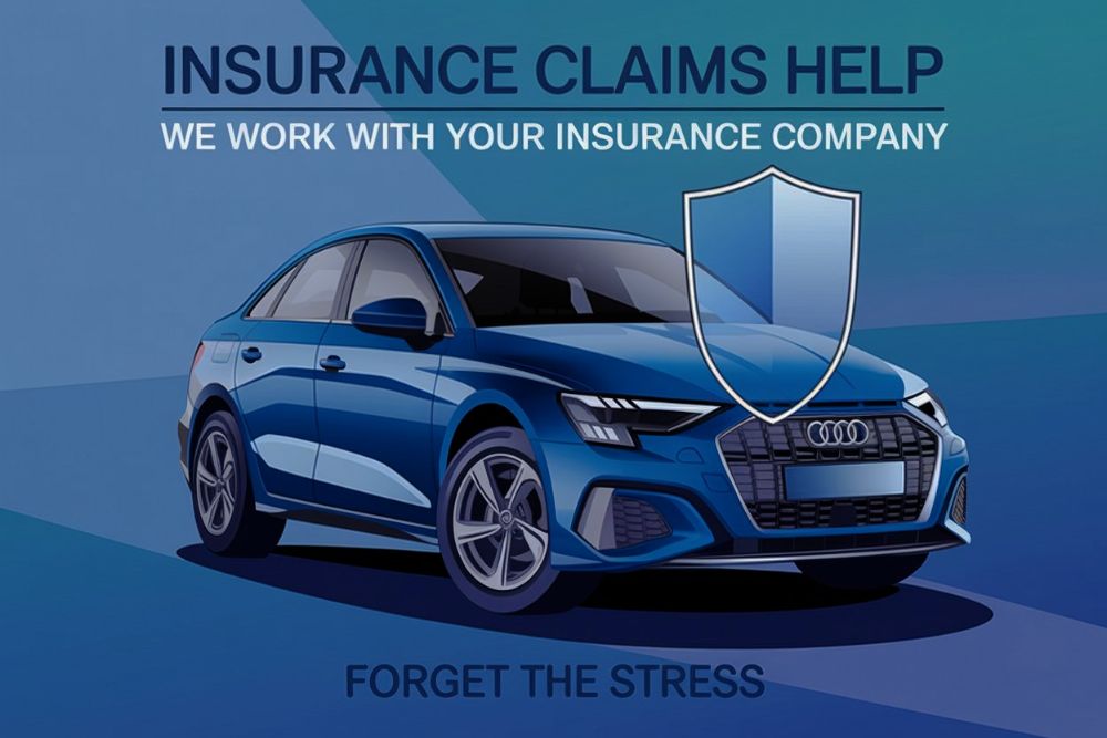 Blue Audi drawing with Insurance Claims Help at the top Blue-Audi-drawing-with-Insurance-Claims-Help-at-the-top