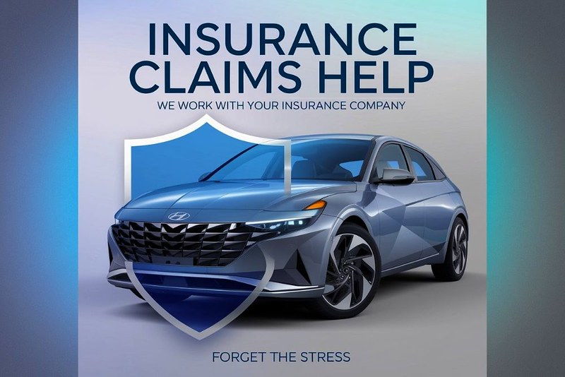 Blue-Hyundai-highlighting-Insurance-Claims-Help