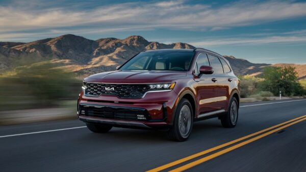 Red Kia Suv- Gresham Certified Collision repair at Precision First