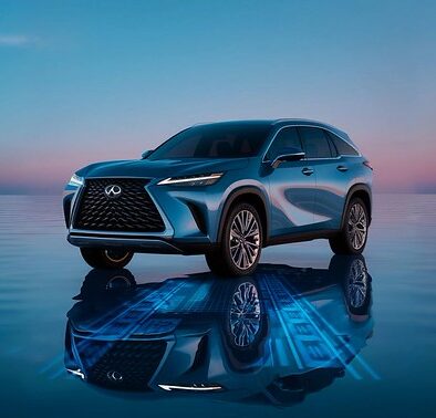 Blue lexus SUV showing ADAS-Collision repair Beaverton Precision body & paint