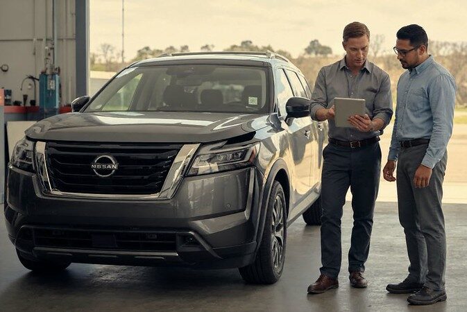 Technician doing an estimate-Beaverton collision center Precision Body & Paint